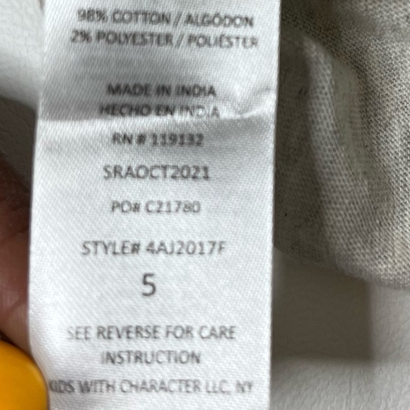 ALEX&JACK New With Tags Boys Gray Dino Graphic Sleeveless Top Size 5 - Picture 4 of 5